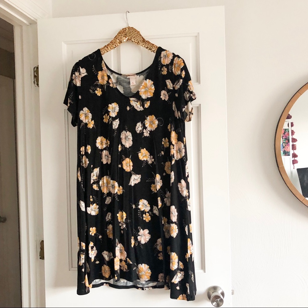 spandex flowy midi dress